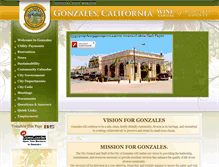 Tablet Screenshot of ci.gonzales.ca.us